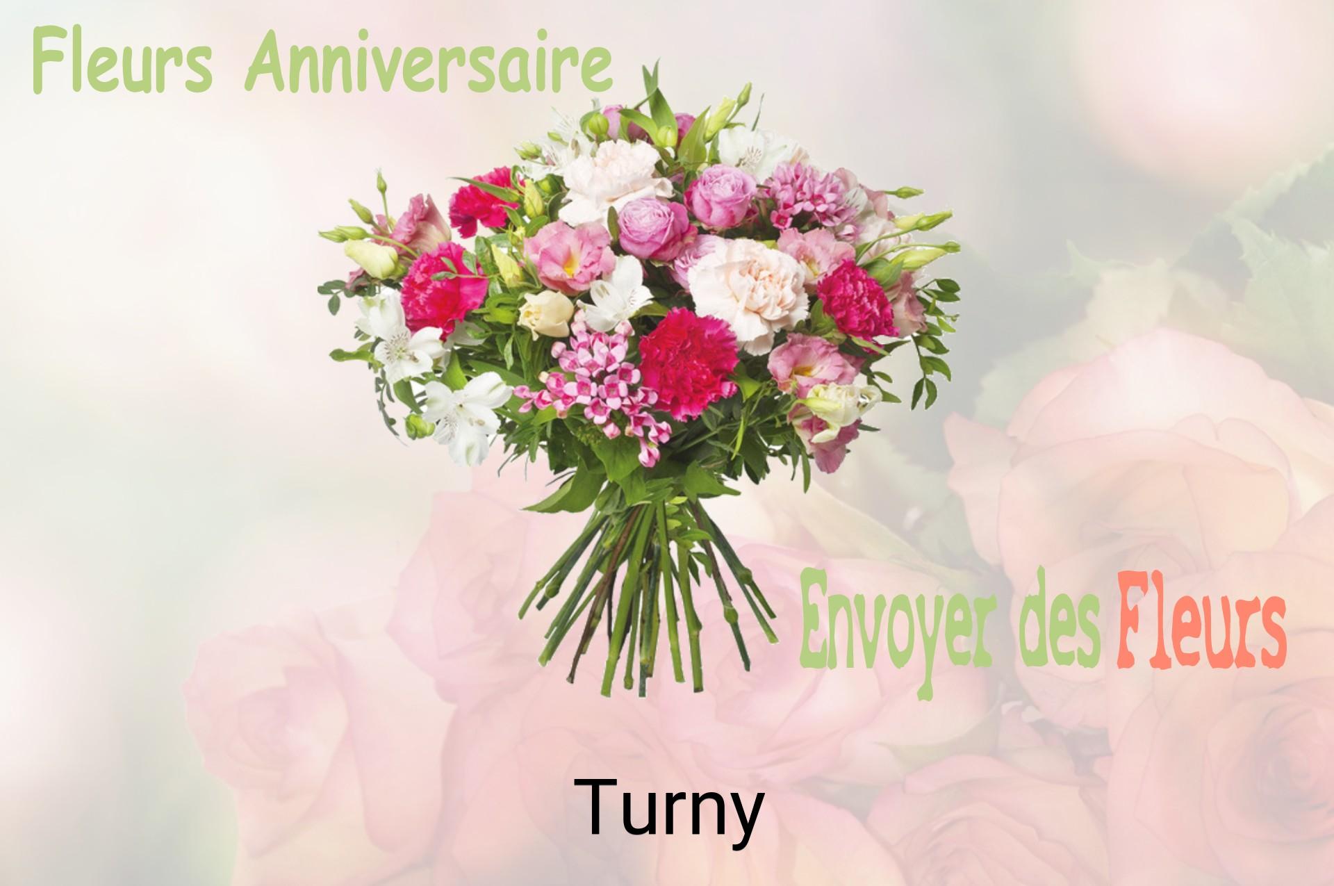 Bouquet de fleurs d’anniversaire livré à Turny